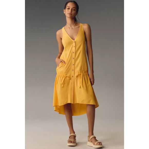 NWT Daily Practice by Anthropologie Mango Midi Dress - Medium - Picture 1 of 5